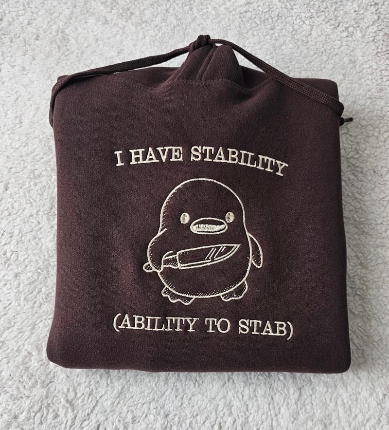 Embroidered I have stability T-Shirt/Sweatshirt/Hoodie