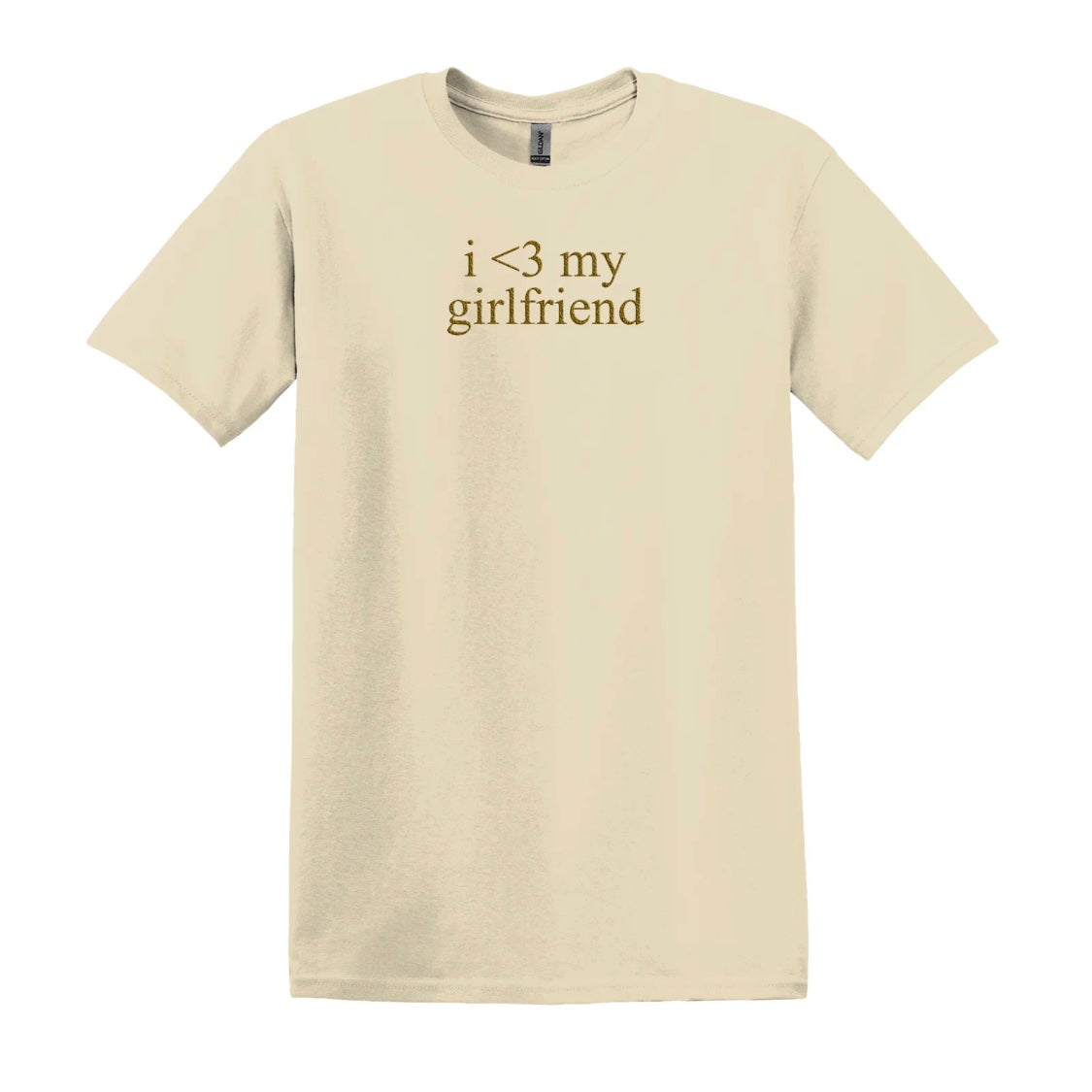 I Love My Girlfriend and Boyfriend Embroidered T-Shirt/Sweatshirt/Hoodie
