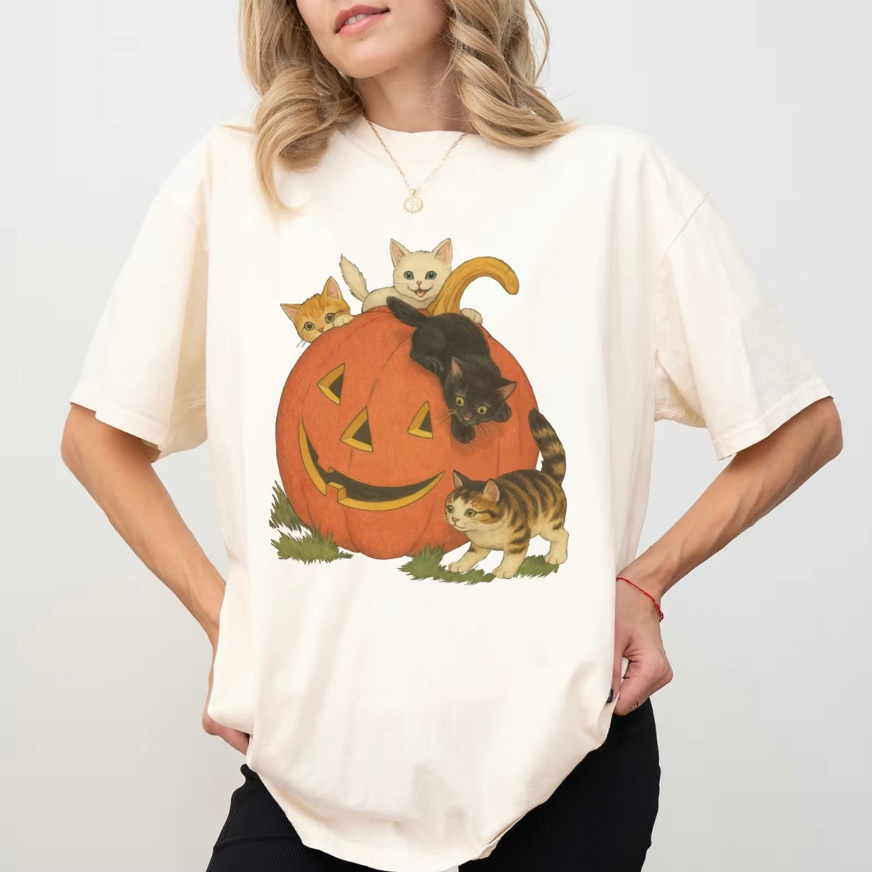 Vintage 90s Cat Halloween T-Shirt/Sweatshirt/Hoodie