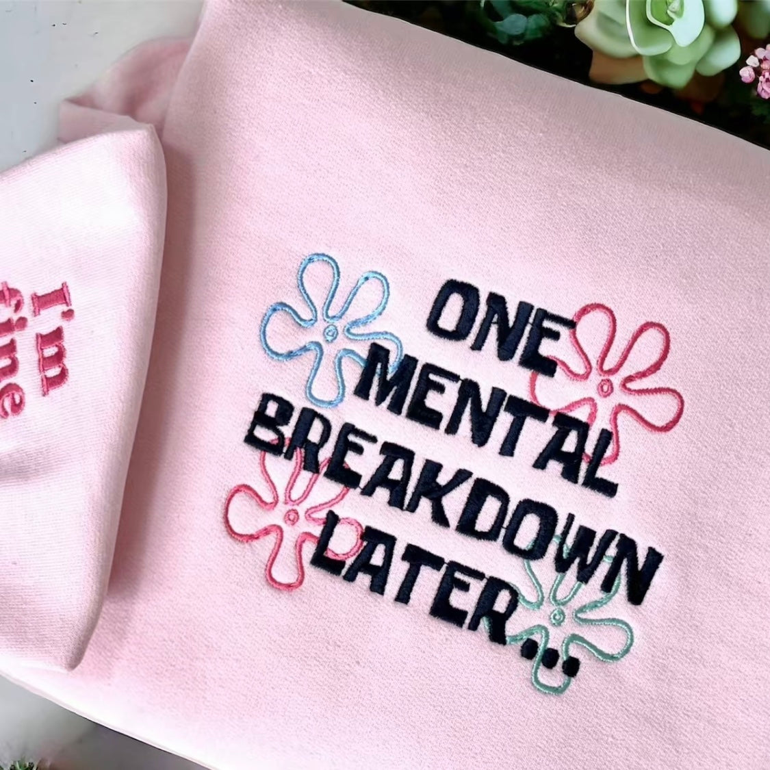 Mental Breakdown Embroidered T-Shirt/Sweatshirt/Hoodie
