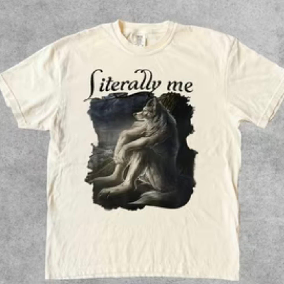 Vintage Literally Me Wolf T-Shirt/Sweatshirt/Hoodie
