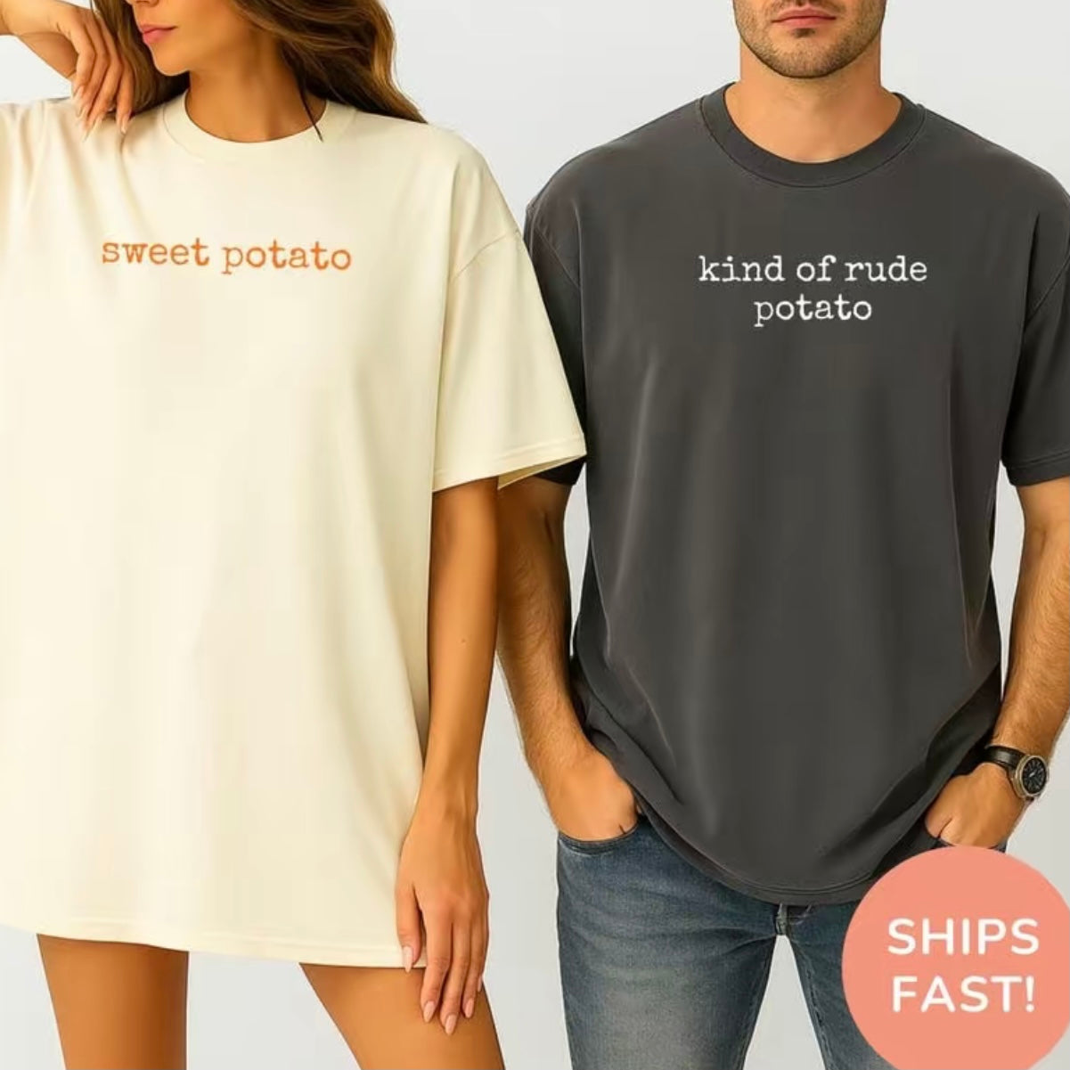 Matching Thanksgiving Funny Couple T-Shirt/Sweatshirt/Hoodie