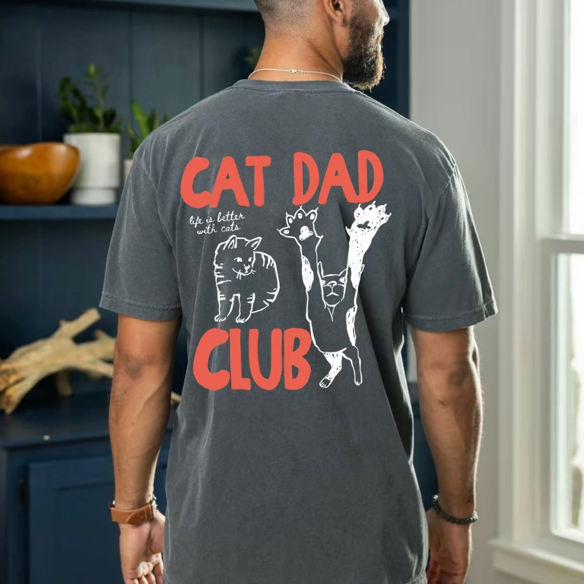 Cat Dad Club Funny T-Shirt/Sweatshirt/Hoodie
