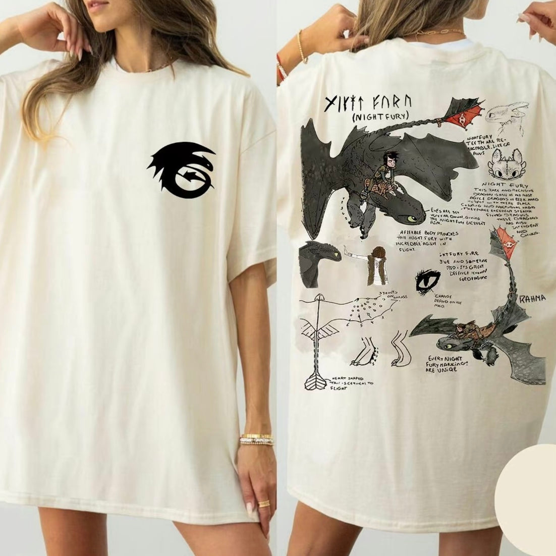 HTTYD Toothless Night Fury Dragon T-Shirt/Sweatshirt/Hoodies
