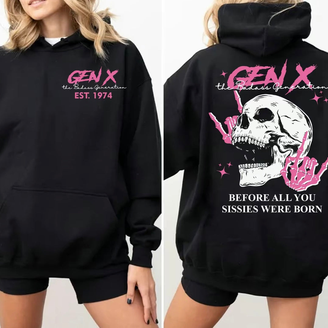 Generation X Custom Year Badass Custom of Birth T-Shirt/Sweatshirt/Hoodies