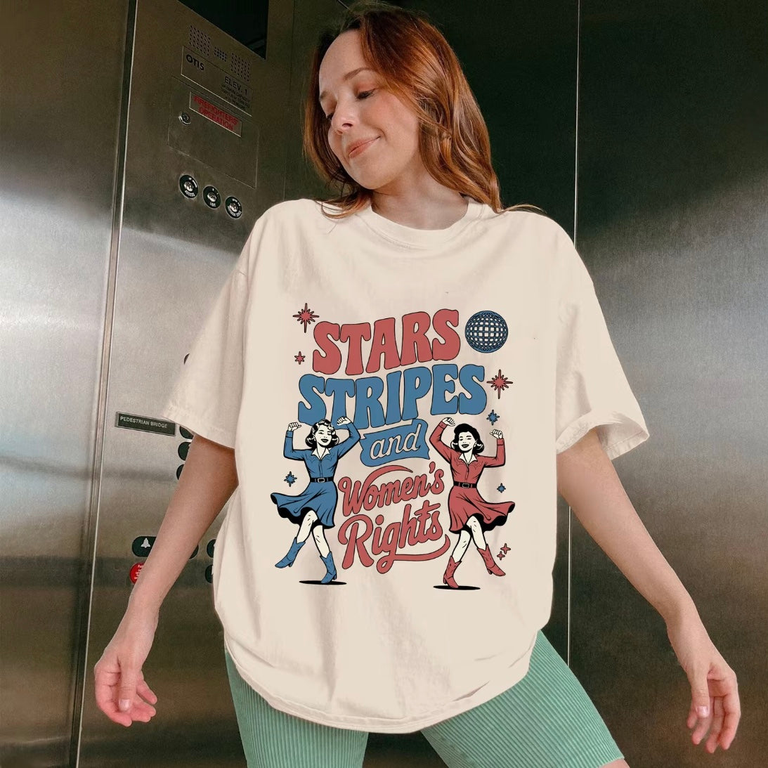 4th of July Feminist Stars Stripes and Women's Rights T-Shirt/Sweatshirt/Hoodies