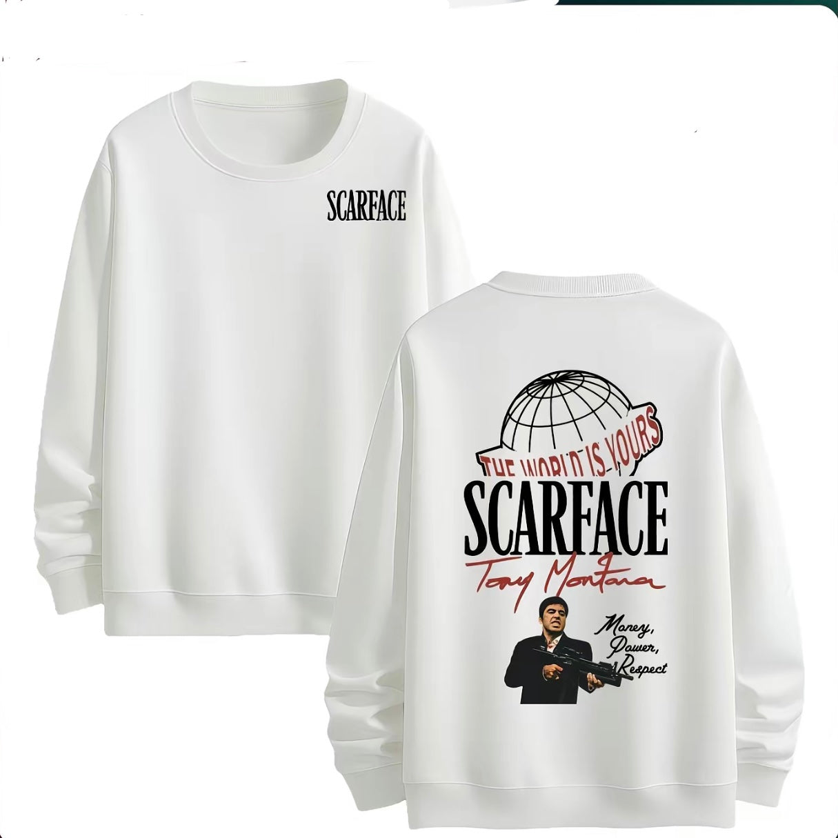 Scarface The World Is Yours Design With Tony Montana Shirt/Sweatshirt/Hoodie
