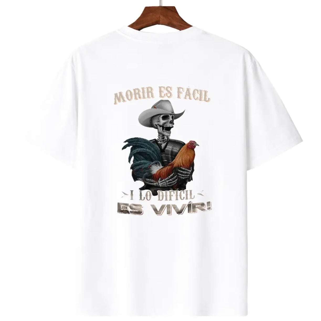 Moris Es Facil Mexican Style Big Rooster Gamefowl Father's Day Ideal Gift Shirt/Sweatshirt/Hoodie