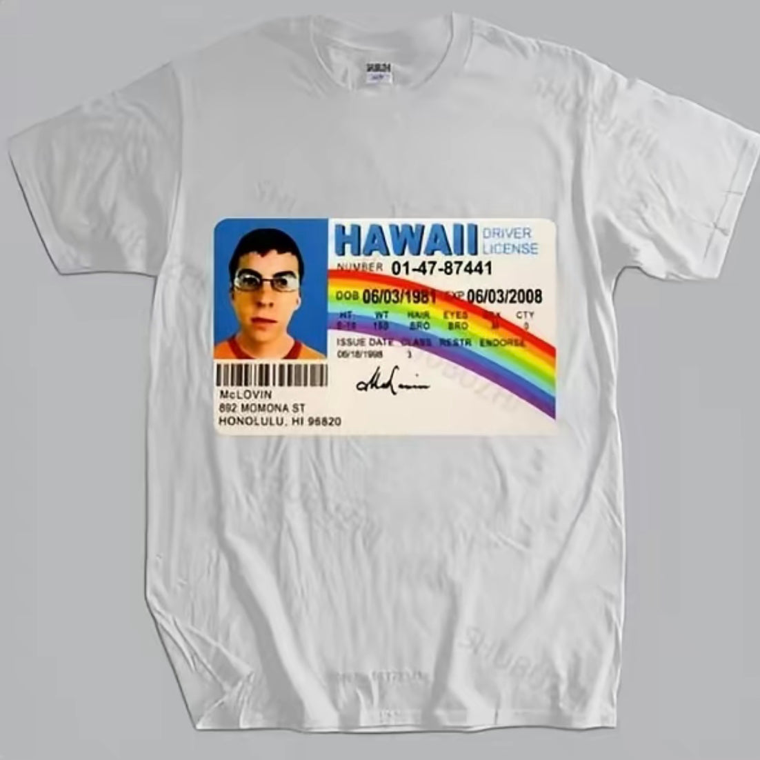 Hawaii Driver License T-Shirt/Sweatshirt/Hoodie