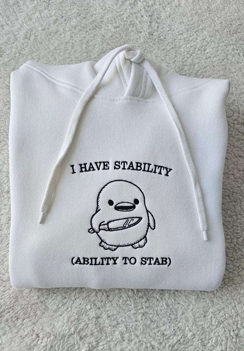 Embroidered I have stability T-Shirt/Sweatshirt/Hoodie