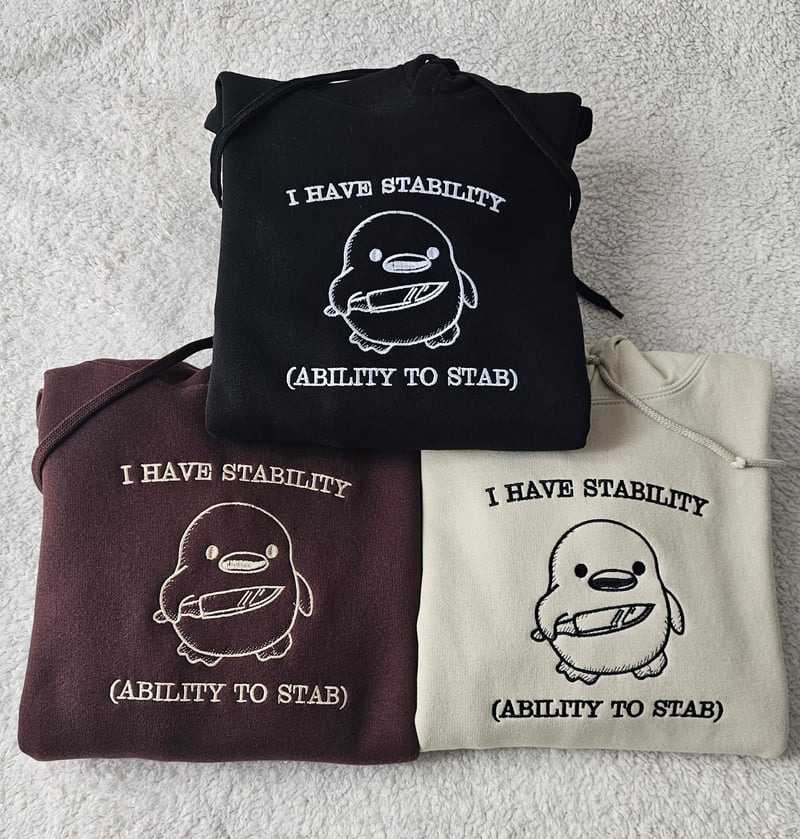 Embroidered I have stability T-Shirt/Sweatshirt/Hoodie