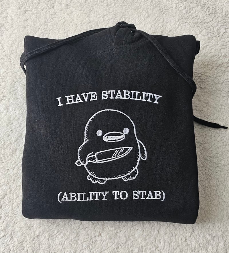 Embroidered I have stability T-Shirt/Sweatshirt/Hoodie