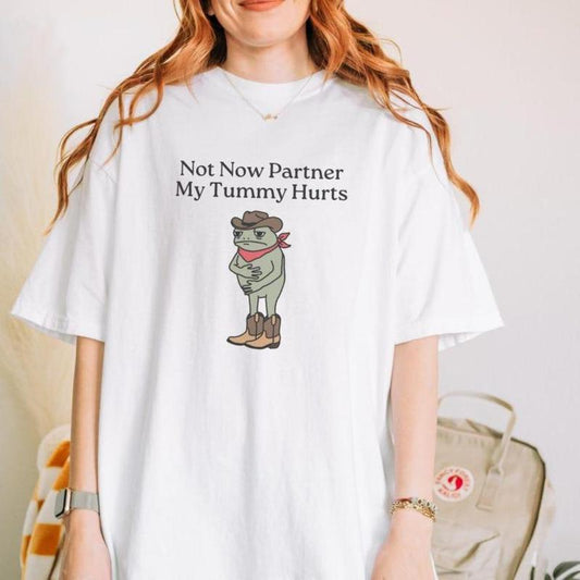 Not Now Partner My Tummy Hurts T-Shirt/Sweatshirt/Hoodie