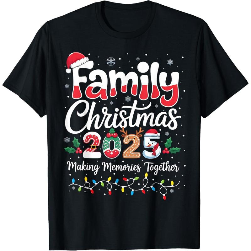 Family Christmas 2025 Matching Outfit Xmas Squad Santa T-Shirt/Sweatshirt/Hoodie
