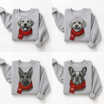 Christmas Dog – 50 Dog Breeds in Festive Santa T-Shirt/Sweatshirt/Hoodie