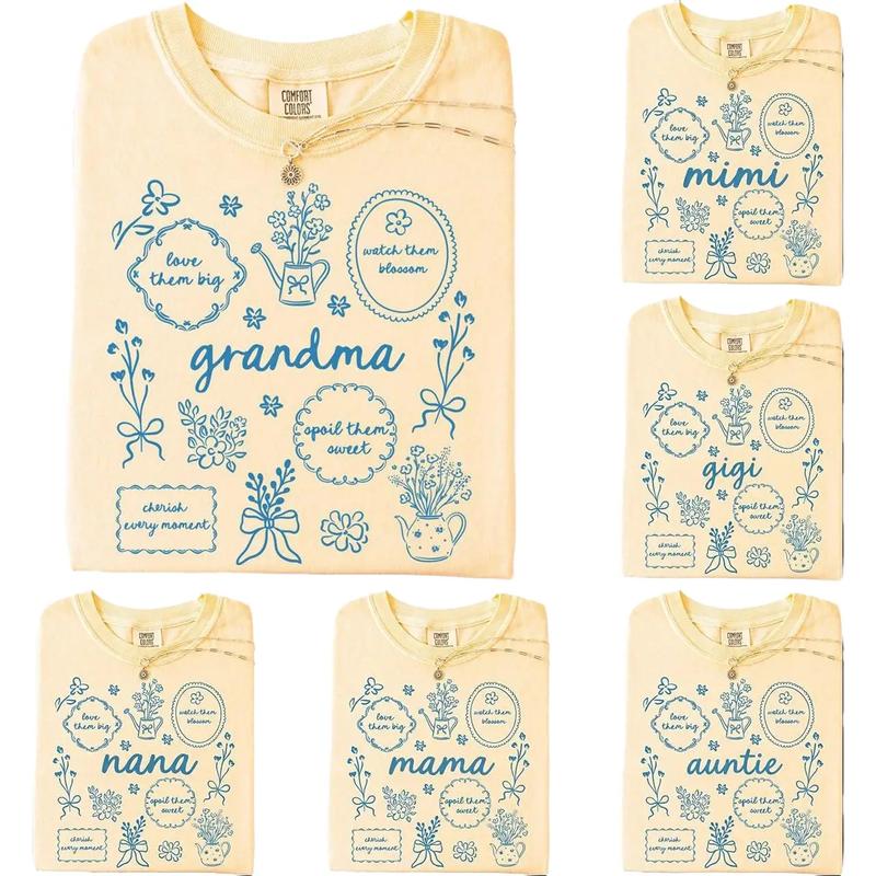Custom Floral Grandma, Floral Mama, Personalized Mothers Day Gift Shirt/Sweatshirt/Hoodie