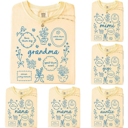 Custom Floral Grandma, Floral Mama, Personalized Mothers Day Gift Shirt/Sweatshirt/Hoodie