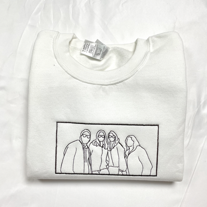 Custom Hoodie with Picture Embroidered Sweatshirt Family Portrait