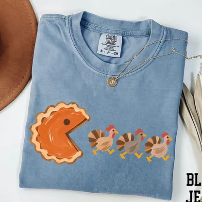 Pumpkin Pacman Thanksgiving T-Shirt/Sweatshirt/Hoodie