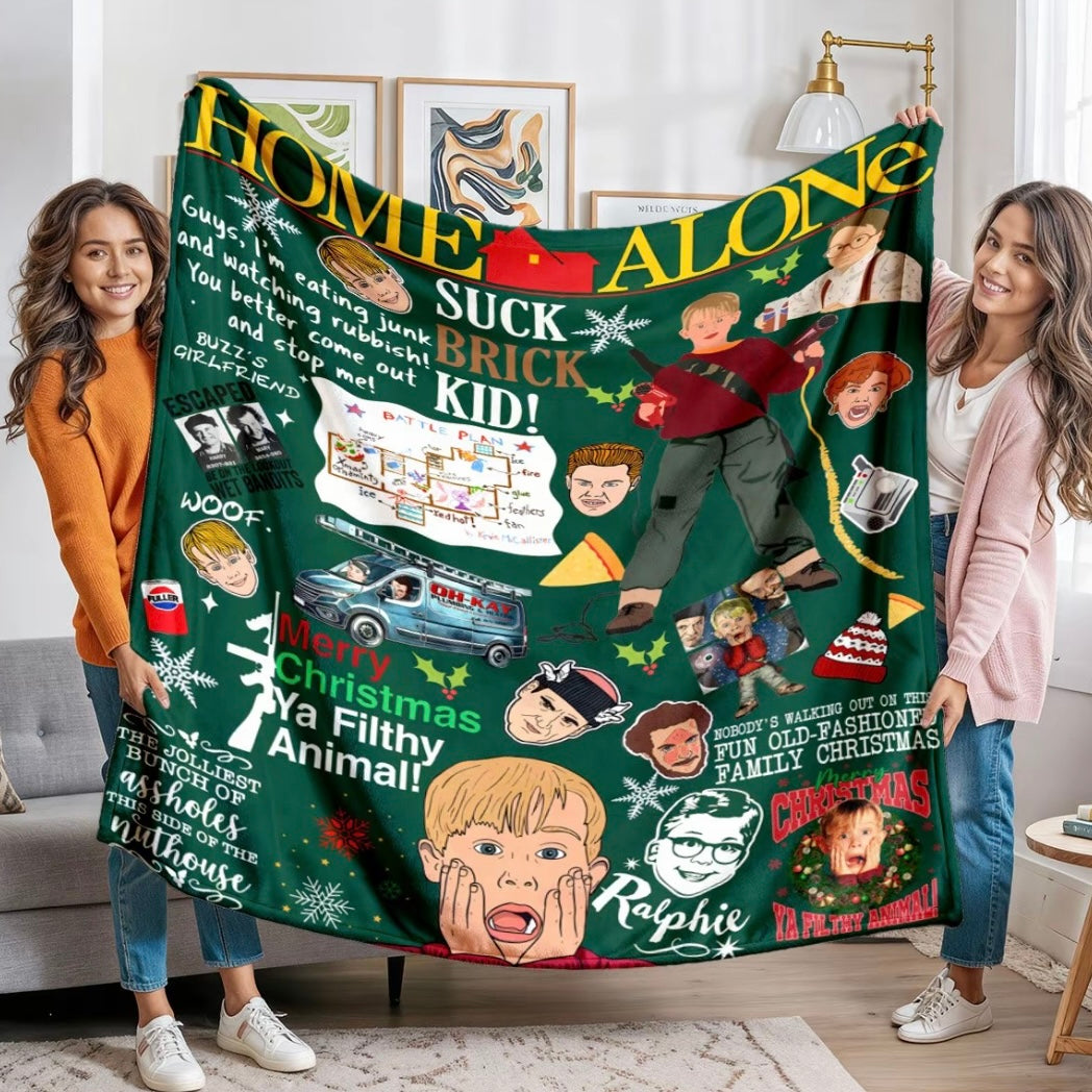 Home Alone Christmas Flannel Blanket