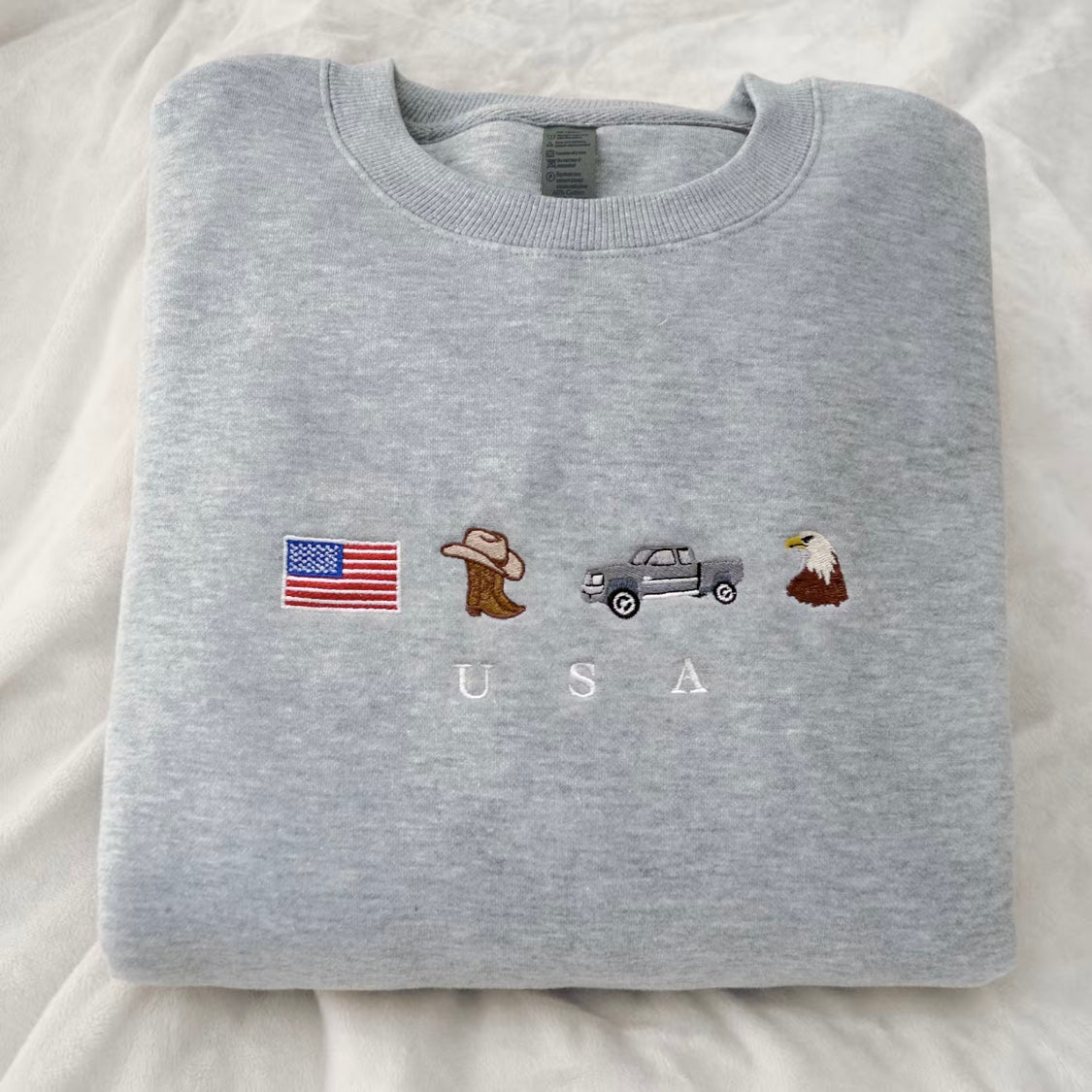 USA Embroidered T-Shirt/Sweatshirt/Hoodie