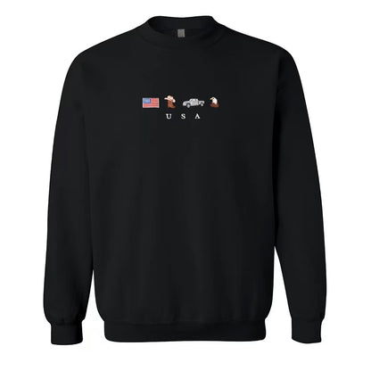 USA Embroidered T-Shirt/Sweatshirt/Hoodie