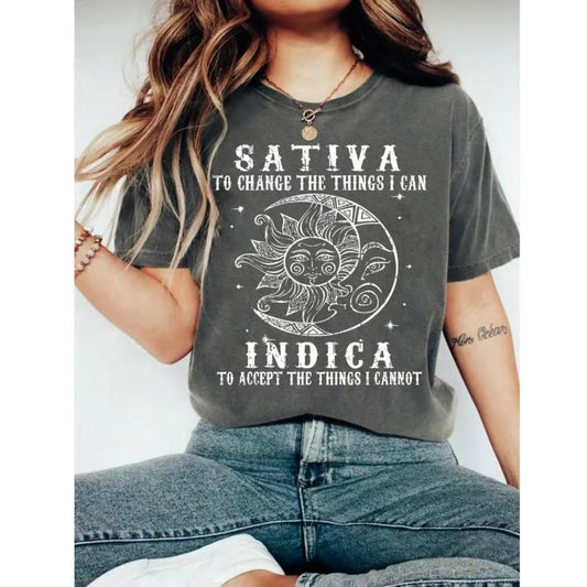 Sativa Indica Boho Vintage Sun & Moon T-Shirt/Sweatshirt/Hoodie