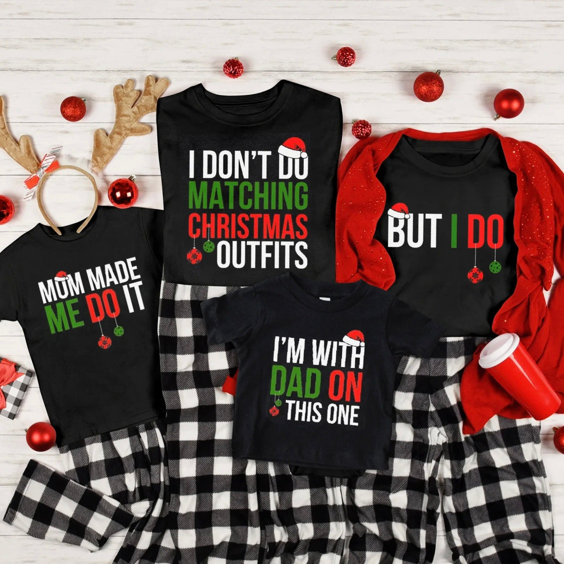 Christmas Family Matching Funny T-Shirt/Sweatshirt/Hoodie