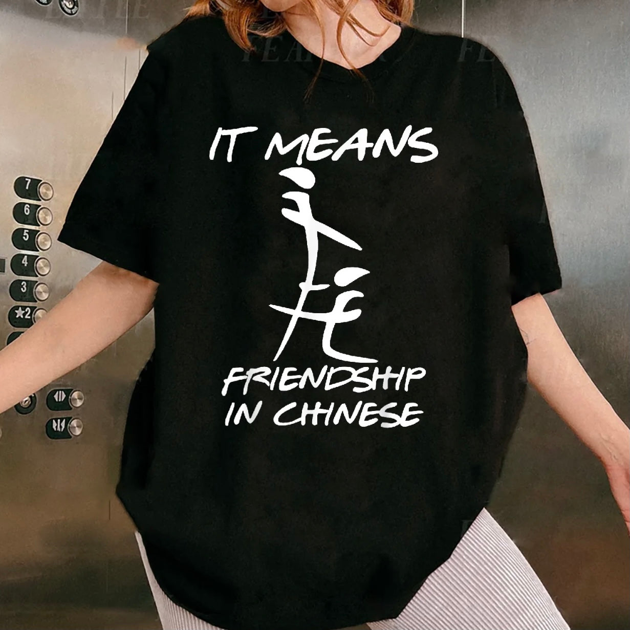 It Means Friendship In Chinese Funny Humorous Naughty T-Shirt/Sweatshirt/Hoodie