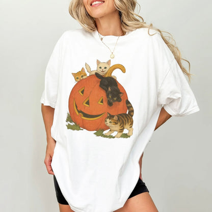 Vintage 90s Cat Halloween T-Shirt/Sweatshirt/Hoodie