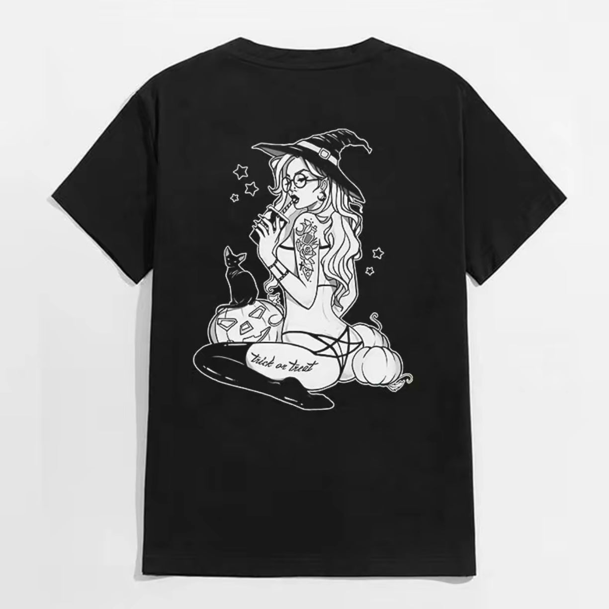 Trick On Treat Naked Lady With Tattoo T-Shirt/Sweatshirt/Hoodie