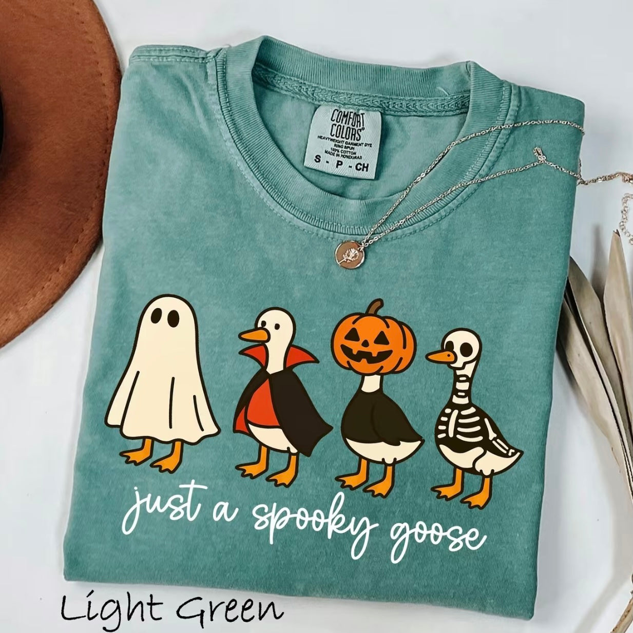 Just A Spooky Goose Shirt Funny Halloween Goose T-Shirt/Sweatshirt/Hoodie