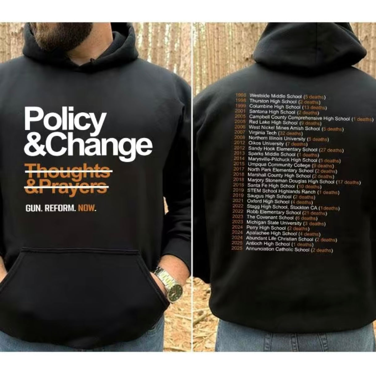 Policy and Change Gun Reform T-Shirt/Sweatshirt/Hoodie