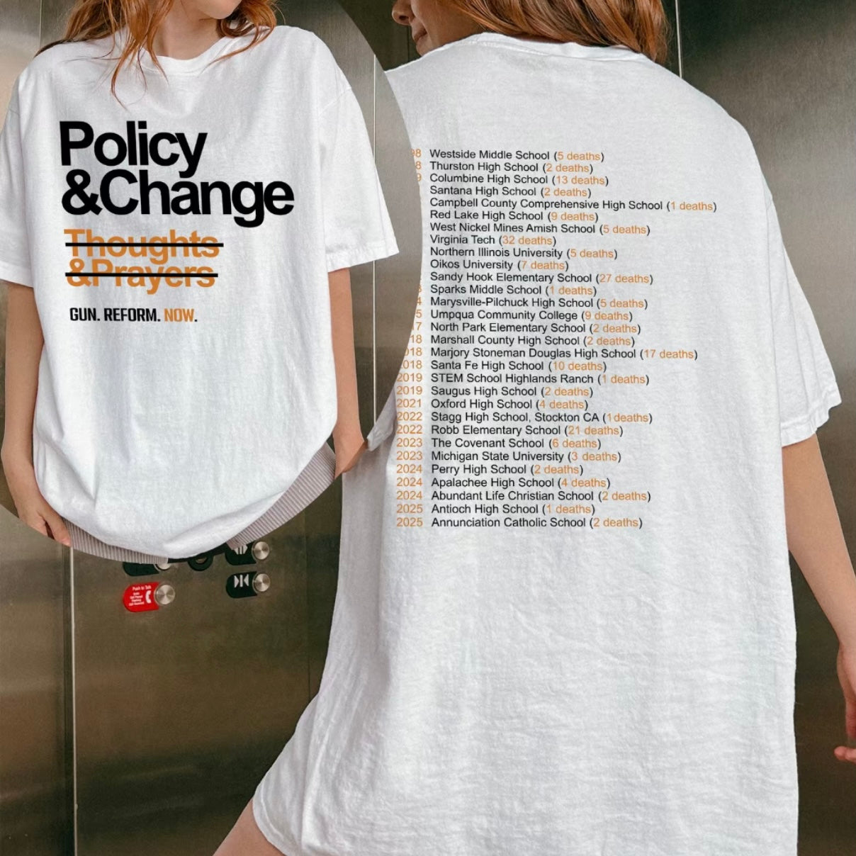 Policy and Change Gun Reform T-Shirt/Sweatshirt/Hoodie