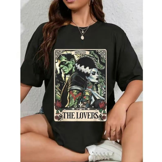 The Monster Frankenstein And Bride The Lovers Tarot Card T-Shirt/Sweatshirt/Hoodie