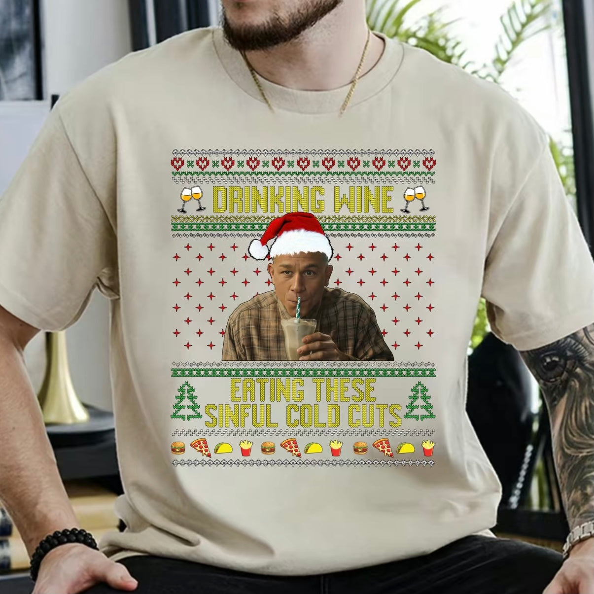 Drinking Wine Eating These Sinful Cold Cuts T-Shirt/Sweatshirt/Hoodie