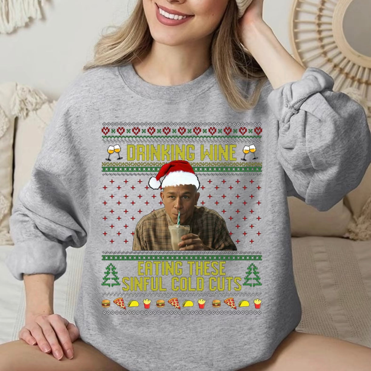 Drinking Wine Eating These Sinful Cold Cuts T-Shirt/Sweatshirt/Hoodie