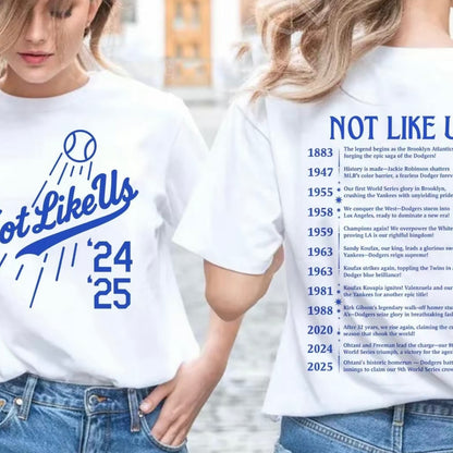 2025 They Not Like Us Champion Baseball Team T-Shirt/Sweatshirt/Hoodie