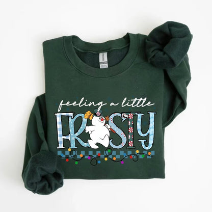 Feeling A Little Frosty Cute Snowman T-Shirt/Sweatshirt/Hoodie