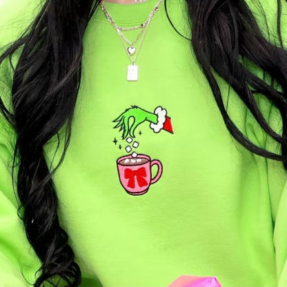 Embroidered Christmas Drink T-Shirt/Sweatshirt/Hoodie