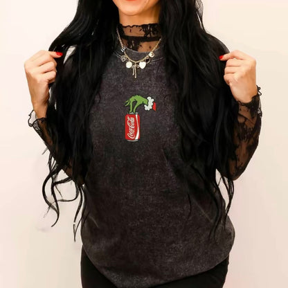 Embroidered Christmas Drink T-Shirt/Sweatshirt/Hoodie