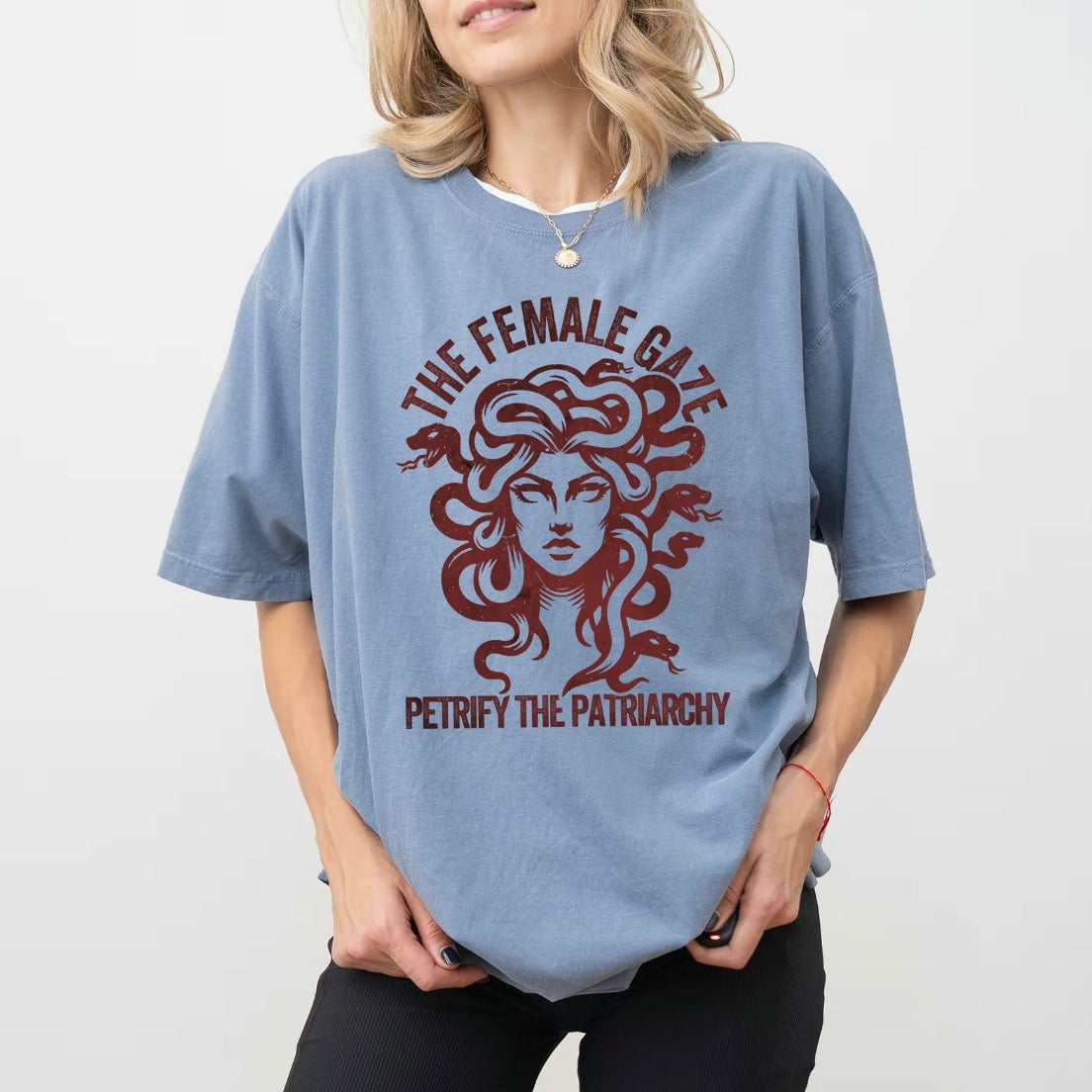 Vintage The Female Gaze Petrify The Patriarchy T-Shirt/Sweatshirt/Hoodie