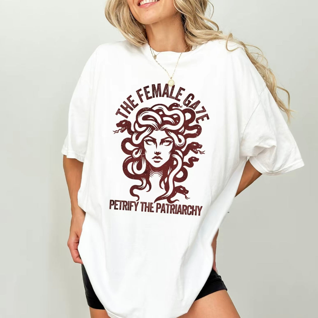 Vintage The Female Gaze Petrify The Patriarchy T-Shirt/Sweatshirt/Hoodie
