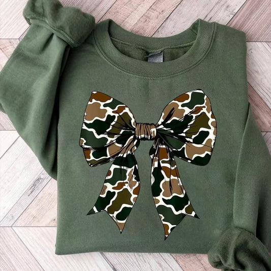 Camo Coquette Bow T-Shirt/Sweatshirt/Hoodie