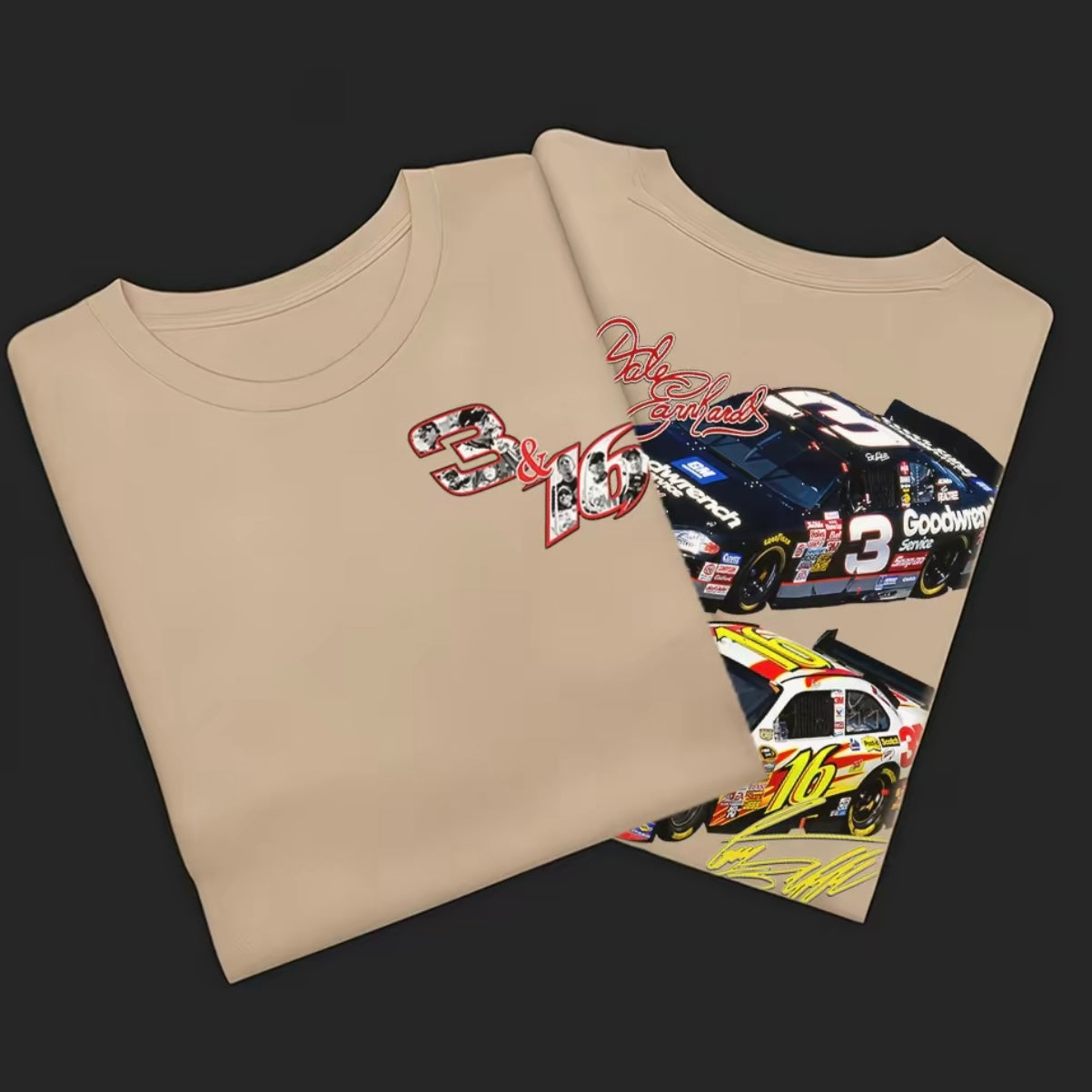Vintage Racing Legacy 3&16 Stock Car 2 Sides T-Shirt/Sweatshirt/Hoodie