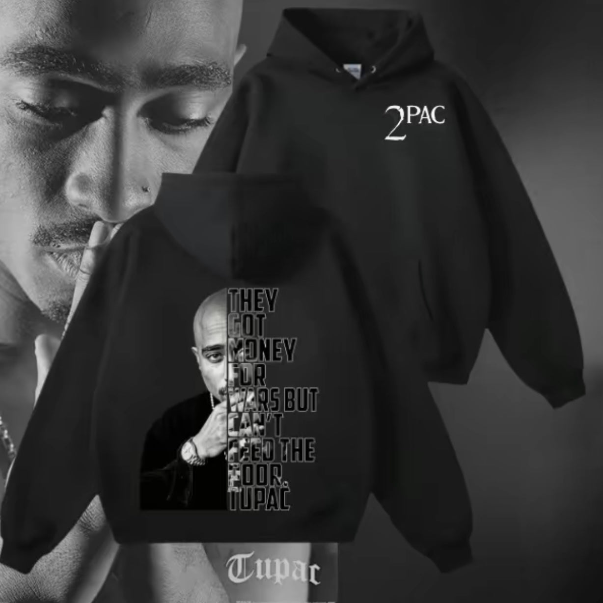 Tupac Retro Album Hip Hop T-Shirt/Sweatshirt/Hoodie