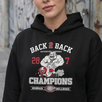 SEC Championship Go Dawgs Bulldog Mascot vs Elephant Rivalry Football T-Shirt/Sweatshirt/Hoodie
