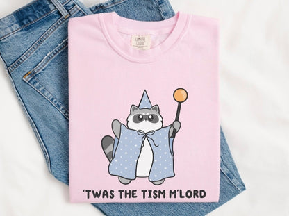 Twas The Tism Mlord Raccoon Comfort Funny Autism Meme T-Shirt/Sweatshirt/Hoodie