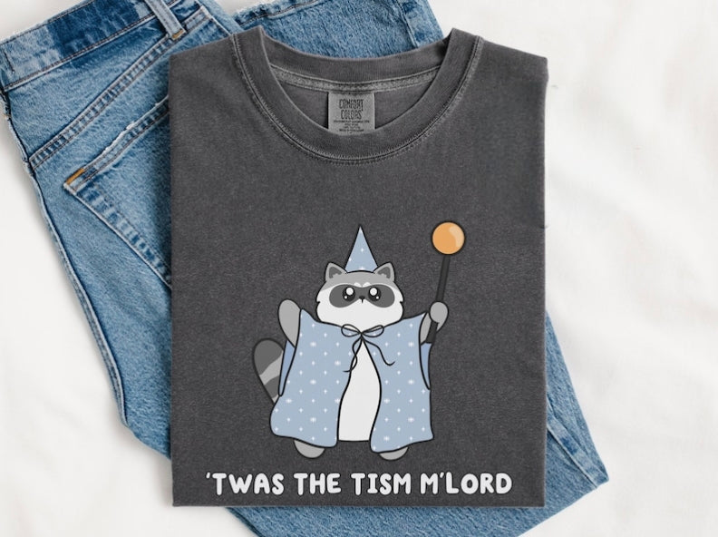 Twas The Tism Mlord Raccoon Comfort Funny Autism Meme T-Shirt/Sweatshirt/Hoodie