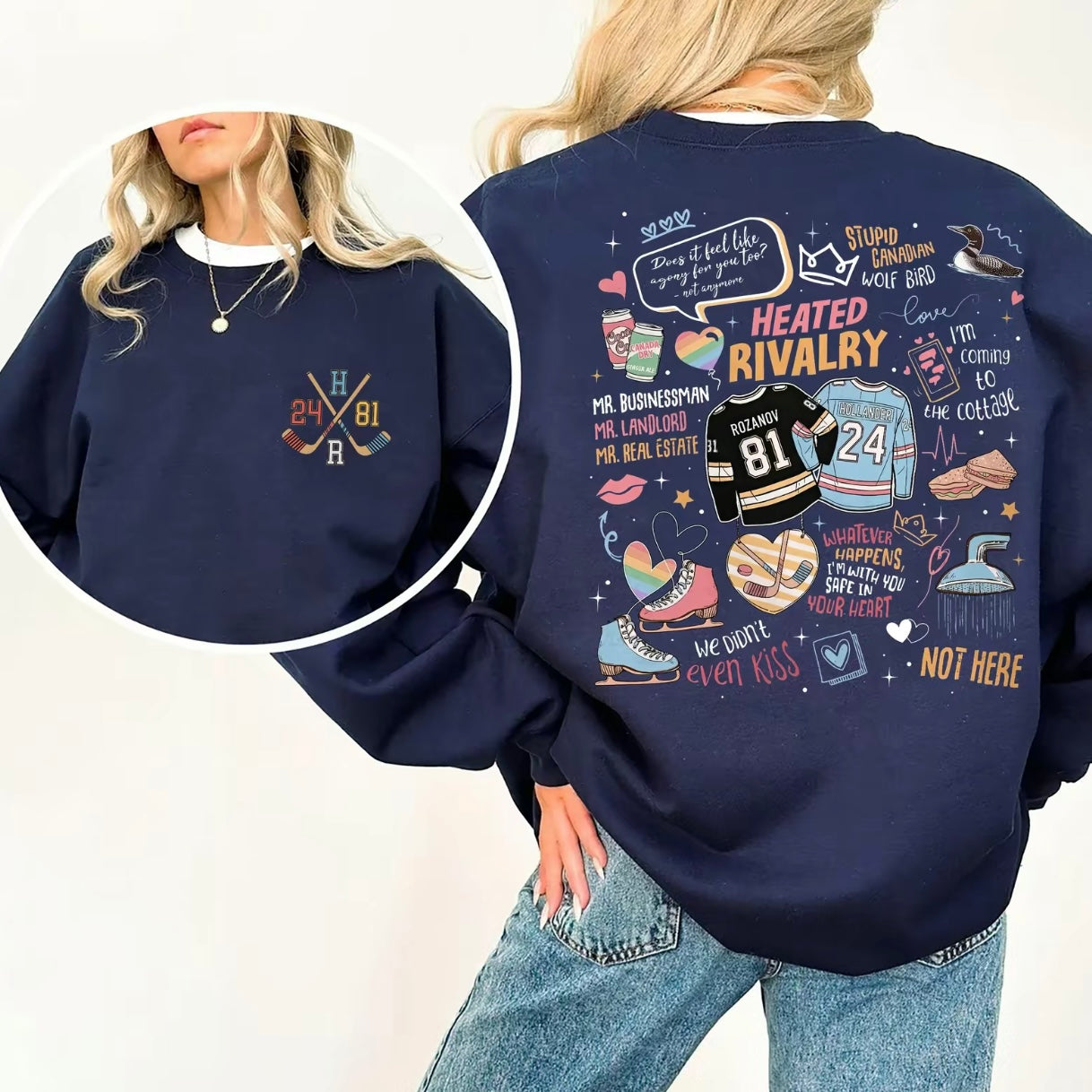 Romance Heated Rivalry Hollanov Couple T-Shirt/Sweatshirt/Hoodie